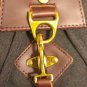 Vintage Canvas Backpack with Leather Accents & Brass Hardware * NEW *
