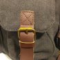 Vintage Canvas Backpack with Leather Accents & Brass Hardware * NEW *