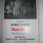 1940s WWII Theater Program for Mister Roberts w/ Jackie Cooper & John Forsythe