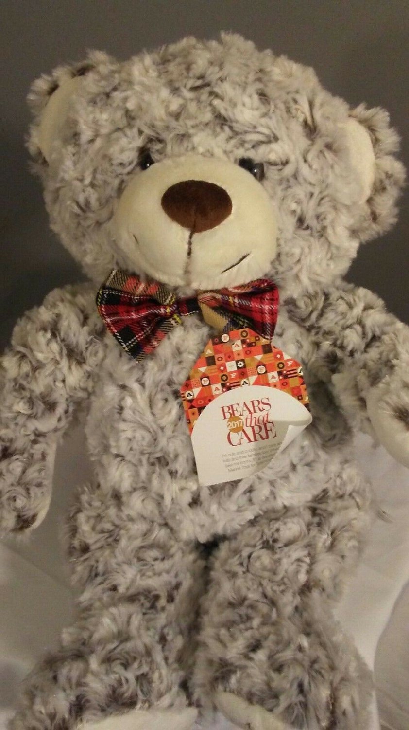 FAO Schwarz Teddy Bear Plush W Bow Tie Stuffed Animal Gift Bear 2017 ...