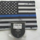 Thin Blue line Mouse Pad + 2 Pack 3D PVC PUNISHER Skull FLAG MORALE PATCH ACU Thin Blue line Mouse Pad + 2 Pack 3D PVC PUNISHER Skull FLAG MORALE PATCH ACU