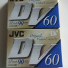 2 JVC DIGITAL VIDEO CASSETTE 60 Each DVM60 Sealed F/S MINI DV 2 JVC DIGITAL VIDEO CASSETTE 60 Each DVM60 Sealed F/S MINI DV