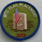 BSA ACTIVITY PATCH MTC CEMETERY FLAG PLACEMENT 2013 NEW Unused