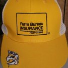 Nashville Predators Gold Farm Bureau Insurance Trucker Mesh Snapback Hat Cap