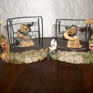 K's Collection Halloween Figurines Set of 2 Teddy Bear Witch on Swing & Ghost