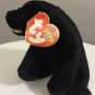 TY plush stuffed animal toy doll BEANIE BABIES CINDERS the Black Bear