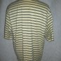 Wedge Yellow Black Striped Golf Cotton Polo Shirt Mens XL / Xlarge EUC
