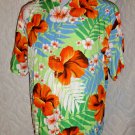 Tommy Hilfiger Hawaiian Shirt Men's L / LARGE Bright Floral 100% Rayon NICE