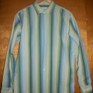 CALVIN KLEIN M / Medium Striped CLASSIC FIT Multi colored Button Down Shirt CALVIN KLEIN M / Medium Striped CLASSIC FIT Multi colored Button Down Shirt