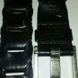 Calvin Klein Men's Solid Black Woven Leather Belt Size 34