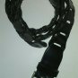 Calvin Klein Men's Solid Black Woven Leather Belt Size 34