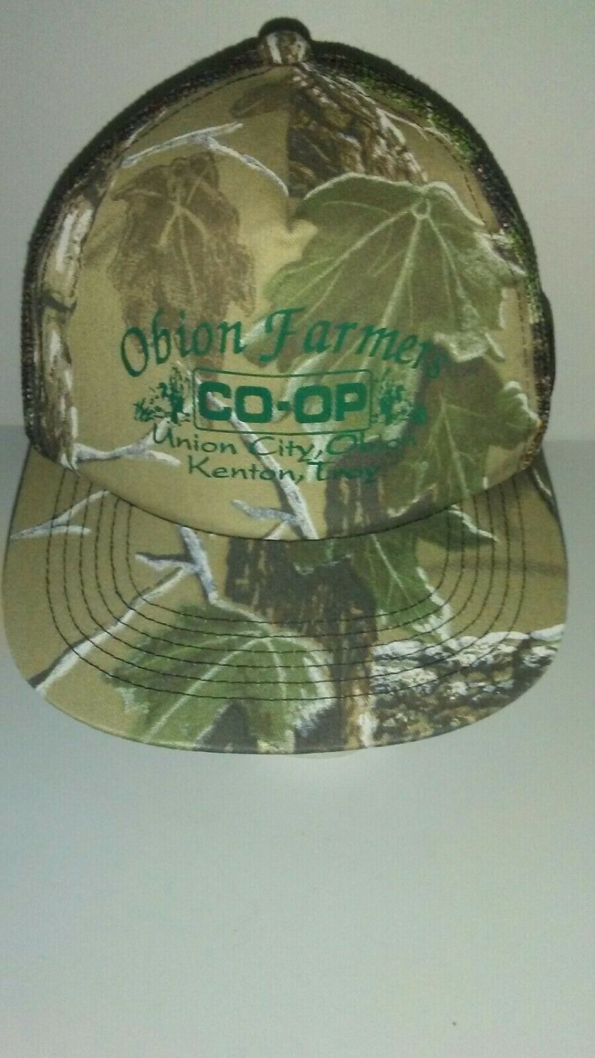 Obion Farmers CoOp Union City, Obion, Kenton Troy Camo Strapback Mesh