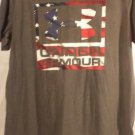 Under Armour Gray Freedom Flag Logo Charged Cotton M Heat Gear Shirt Under Armour Gray Freedom Flag Logo Charged Cotton M Heat Gear Shirt