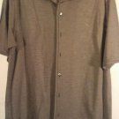Tiger Woods Men's Button Down Shirt Size M Short Sleeve Gray Tiger Woods Men's Button Down Shirt Size M Short Sleeve Gray