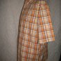 Columbia L / Large Outdoor Orange multi color Plaid S/s Button Front Shirt