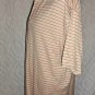 Pro Tour Mens L Performance Golf Polo Orange Striped Shirt Mercerized Cotton