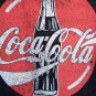 Heather Black Coca Cola Round Crackle Logo T-Shirt Size XL