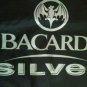 BACARDI SILVER Rum Logo Black Promo Drawstring Cinch Tote Bag