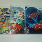 Lot of 3 Nintendo Wii Games ~ Cars 2 ~ Birthday Party Bash ~ Disney Infinity Lot of 3 Nintendo Wii Games ~ Cars 2 ~ Birthday Party Bash ~ Disney Infinity