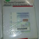 Vintage The Works Companion : Microsoft Works for Windows 95 new sealed package
