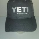 Yeti Coolers Baseball Cap Hat Adjustable Strap Gunmetal Grey 6 Panel Low Profile