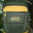 Eastport Outdoor Company Dark Green w/ Brown Suede Leather 16" Backpack Book Bag Eastport Outdoor Company Dark Green w/ Brown Suede Leather 16" Backpack Book Bag