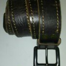 Brown distressed Stitched Leather M Belt Hammered Rivets FM11A020 Brown distressed Stitched Leather M Belt Hammered Rivets FM11A020