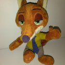 Disney Zootopia 8” NICK WILDE RED FOX Plush Stuffed Animal Toy By TOMY