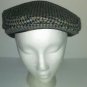 Vtg TOTES Mens Adjustable Newsboy Cabbie Houndstooth Wool Blend Cap Hat Tweed