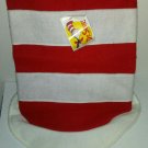 Vtg Dr Suess The Cat in the Hat Red & White Striped Kids Costume Reading Top Hat