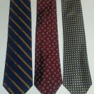(3) LAUREN RALPH LAUREN Striped Geometric Designer 100% Silk Neck Ties USA MADE (3) LAUREN RALPH LAUREN Striped Geometric Designer 100% Silk Neck Ties USA MADE