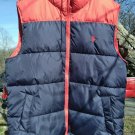 U.S. Polo Assn. Puffer Vest Red Blue Mens Size XL New