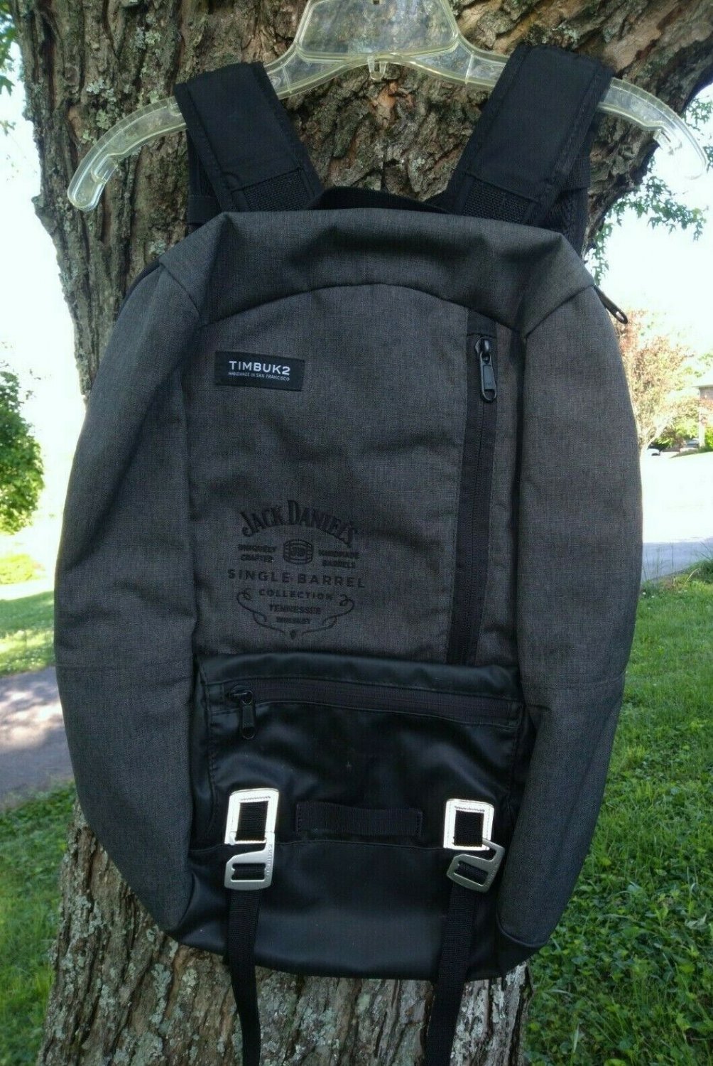 Jack Daniels Timbuk2 Black & Grey Alcatraz Custom laptop Backpack