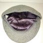 Vtg Totes Tweed Rain Rolls Off Gray Newsboy Golf Cabbie Gatsby wool Flat Hat