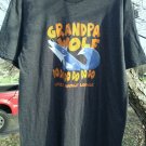 Grandpa Wolf Do Do Do Do Great Wolf Lodge L Gray T-Shirt NWT