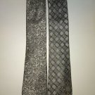 True Forum Tie Lot of 2 Silver Black Paisley Geometric 100% Silk Neck Ties True Forum Tie Lot of 2 Silver Black Paisley Geometric 100% Silk Neck Ties