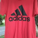 Adidas Climalite Red Graphic Logo T- Shirt Men's S / Small Guys Short Sleeve