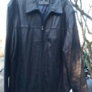Exclusive Outerwear by Harold Powell XL Full Zipped Lined Black Leather Jacket Exclusive Outerwear by Harold Powell XL Full Zipped Lined Black Leather Jacket