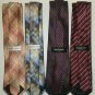 Van Heusen Mens Neck Ties Lot Of 4 Geometric & Striped Neckties