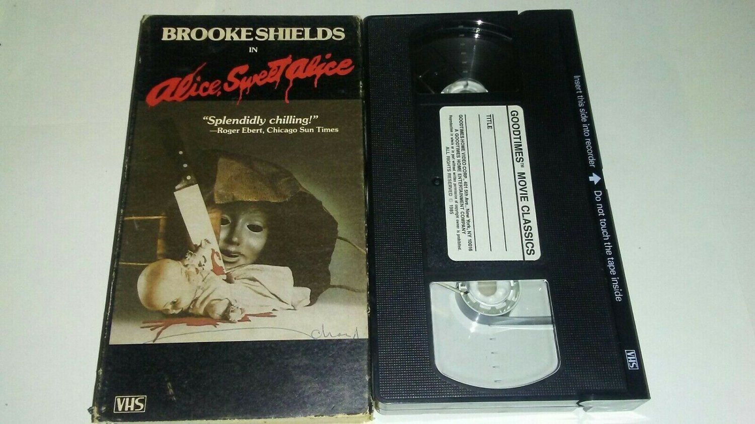 Alice Sweet Alice VHS Brooke Shields Horror Goodtimes Home Video