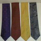 NAUTICA Men's Designer Paisley Striped Geometric 100% Silk Neck Ties Lot of 4 NAUTICA Men's Designer Paisley Striped Geometric 100% Silk Neck Ties Lot of 4