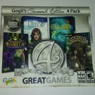 Gogii's Diamond Edition 4 Pack PC MAC CD 4 hidden object Isabella Voodoo games Gogii's Diamond Edition 4 Pack PC MAC CD 4 hidden object Isabella Voodoo games