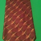 Ermenegildo Zegna Italy Men's 100% Silk Necktie Green Burgundy Multi Color Tie