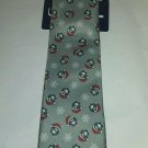 Gray PENGUIN & Snowflakes Graphic Christmas Neck tie NEW Gray PENGUIN & Snowflakes Graphic Christmas Neck tie NEW