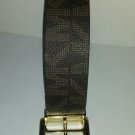 Michael Kors Signature Brown / Logo Size small Reversible Belt #553119