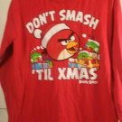 Angry Birds Dont Smash Til Xmas Christmas Graphic Humor Red 18 T-shirt Tee Angry Birds Dont Smash Til Xmas Christmas Graphic Humor Red 18 T-shirt Tee