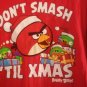 Angry Birds Dont Smash Til Xmas Christmas Graphic Humor Red 18 T-shirt Tee