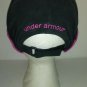 UNDER ARMOR Womens Black & Pink Polyester Lightweight Strapback Hat Cap