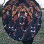 Growling Bear Faces Wheel Protector Weatherproof Trailer Camper Spare Tire Cover