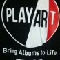 PLAY ART APP Logo Black Graphic Promo Shirt Size L